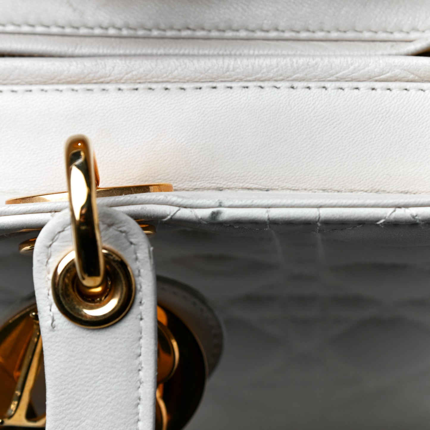 Lambskin Cannage Large Lady Dior Light Beige