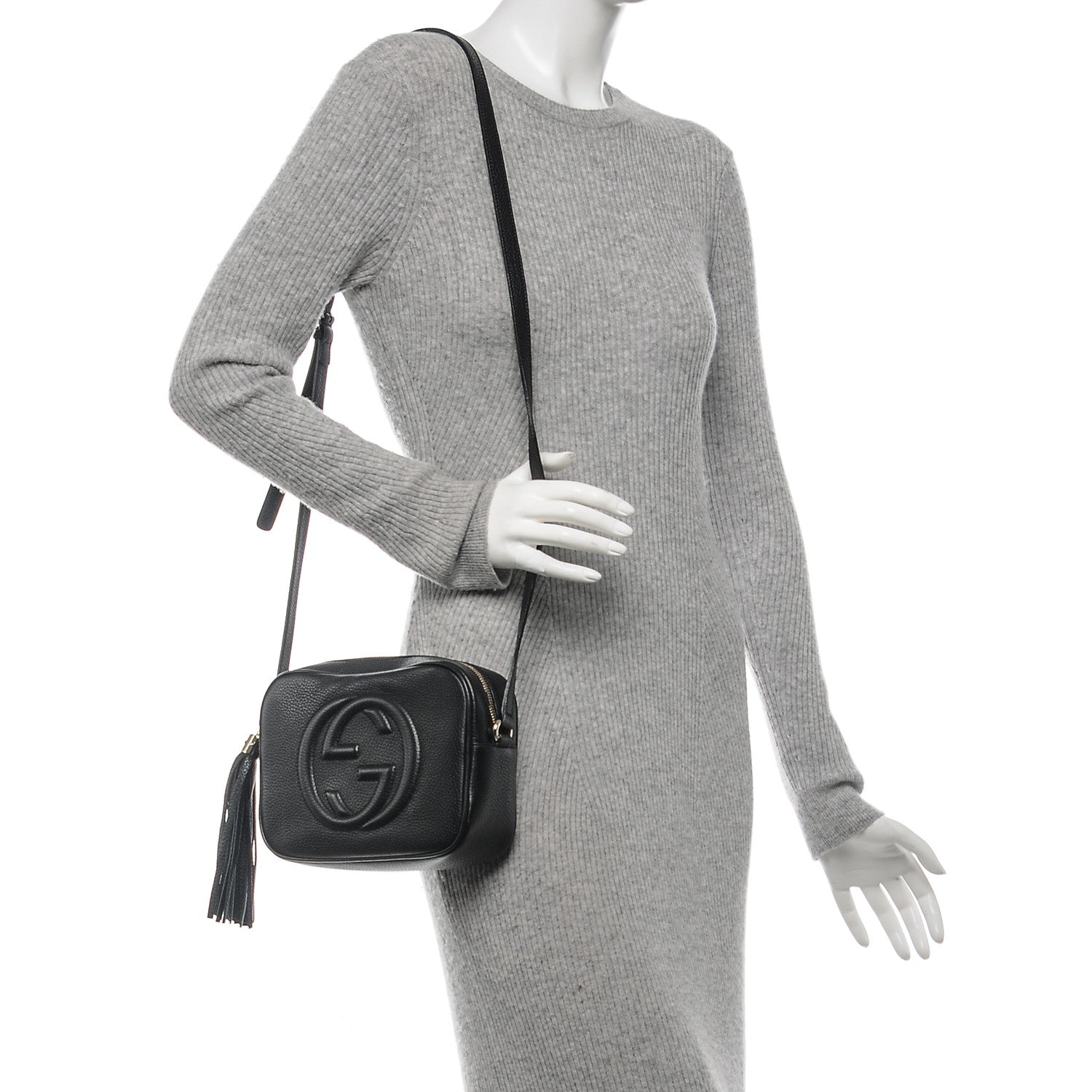 Gucci Pebbled Calfskin Small Soho Disco Bag Black 2 of 8