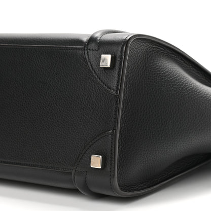 Celine Drummed Calfskin Micro Luggage Black 11 of 11