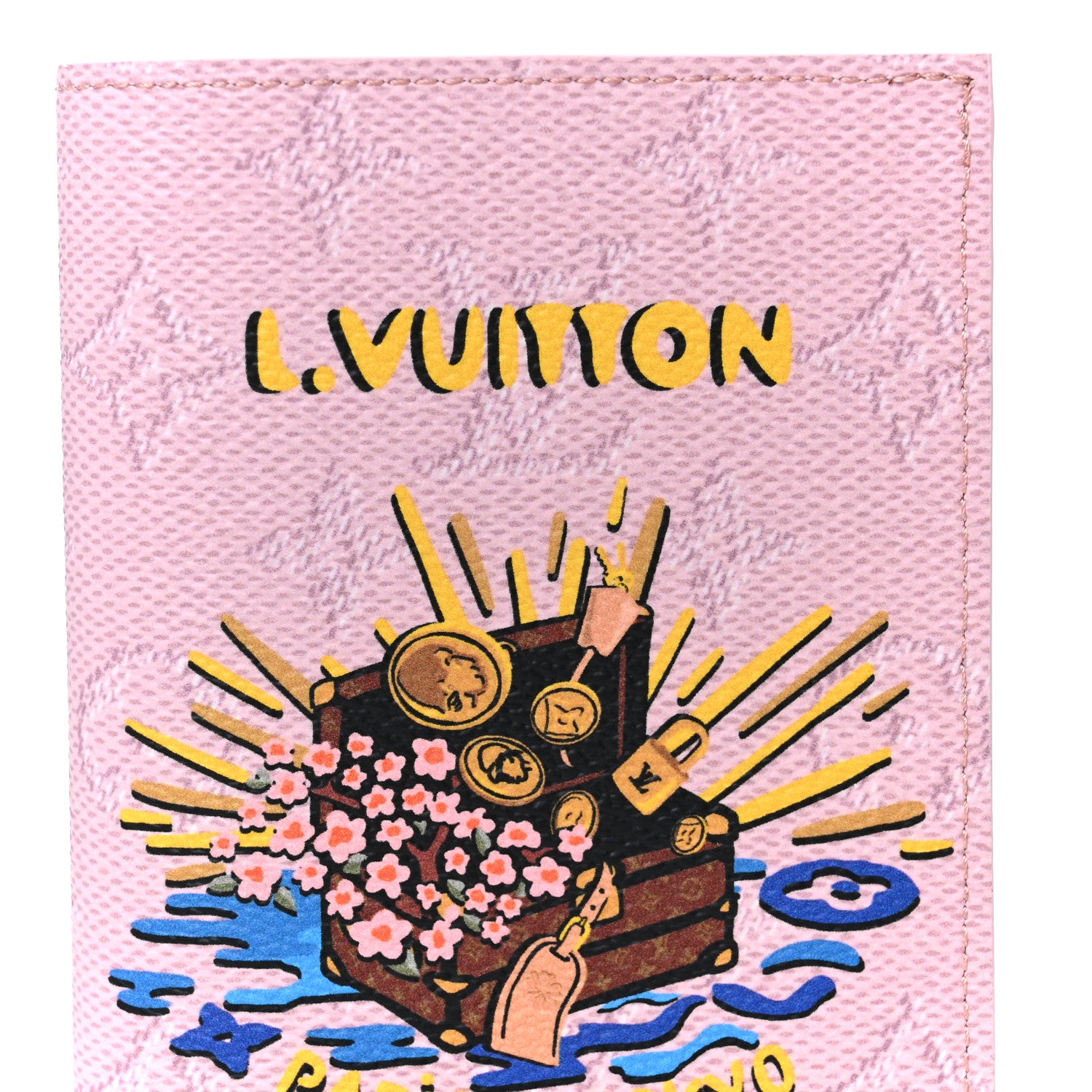 Louis Vuitton Monogram Paris Tokyo Pocket Organizer NM Pink 7 of 8