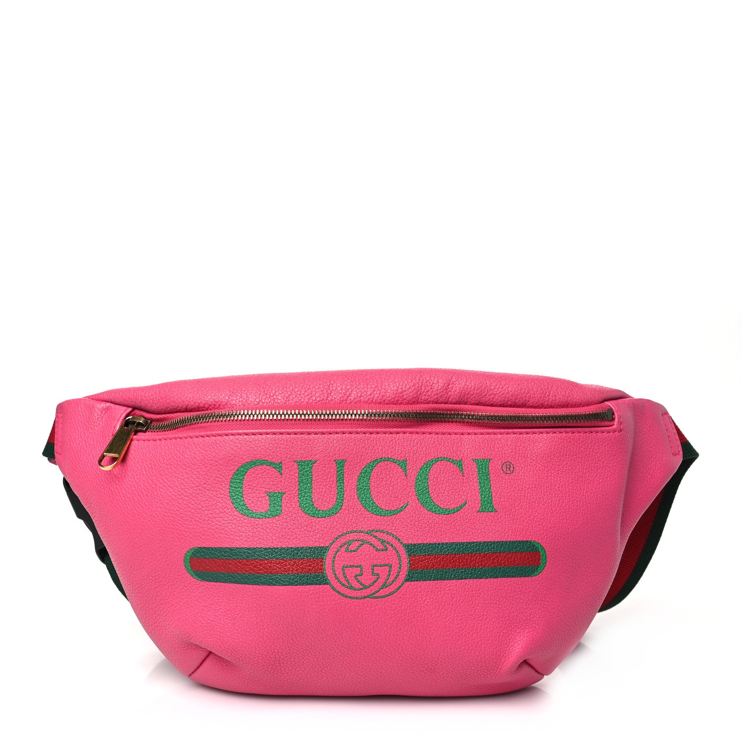 Gucci Grained Calfskin Logo Belt Bag Pink 1 of 10