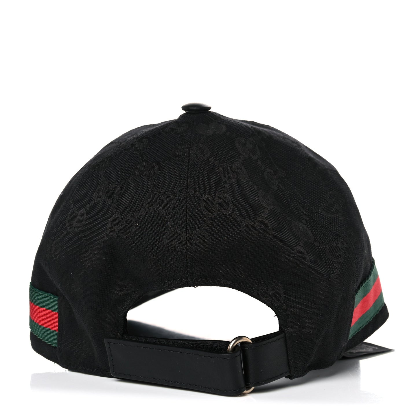 Monogram Web Baseball Hat M Black