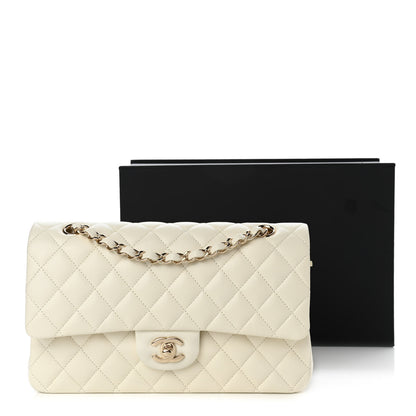 Chanel Caviar Quilted Medium Double Flap White 11 of 11