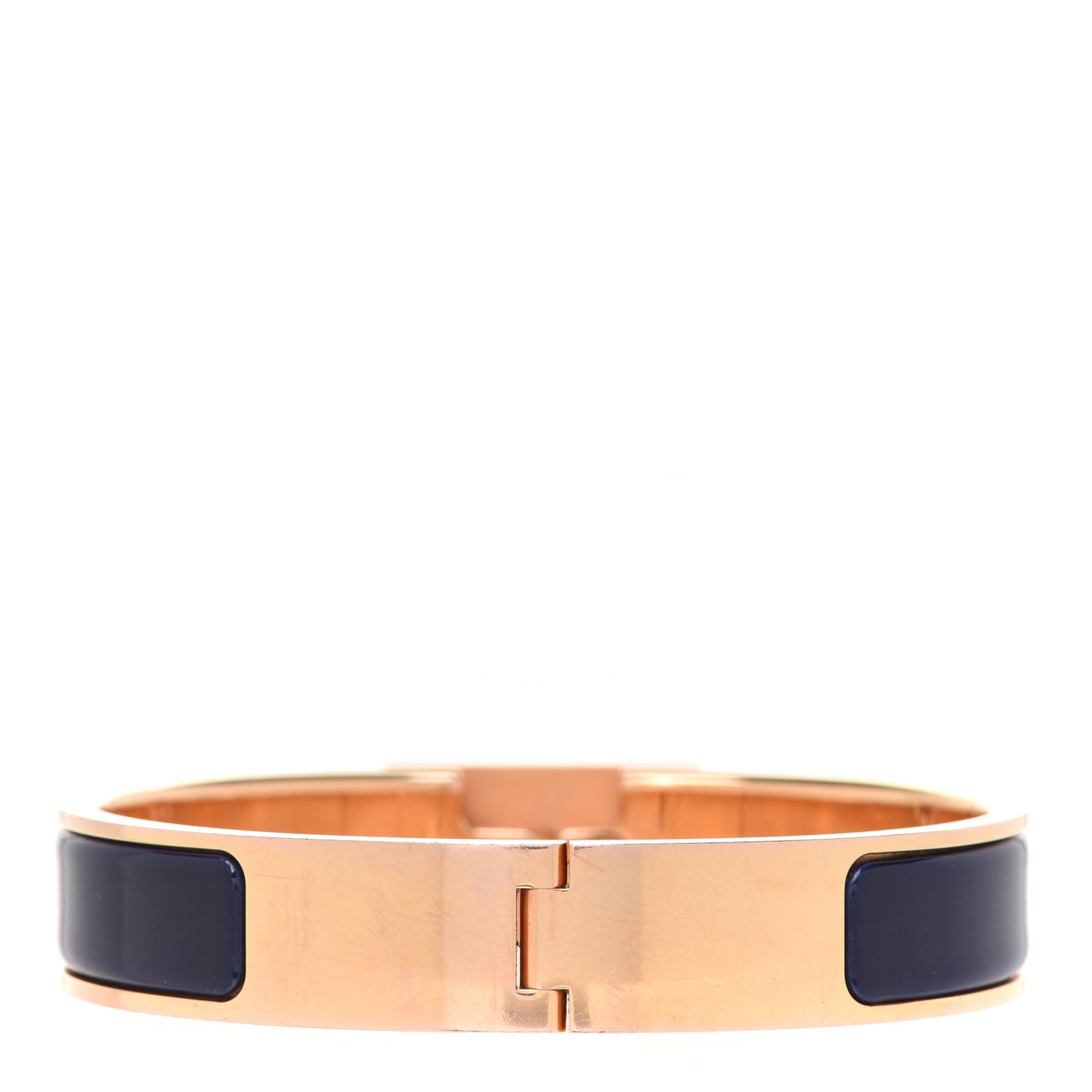 Enamel Clic Anneau Bracelet PM Bleu Indigo