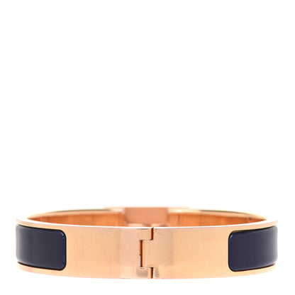 Hermes Enamel Clic Anneau Bracelet PM Bleu Indigo 3 of 6