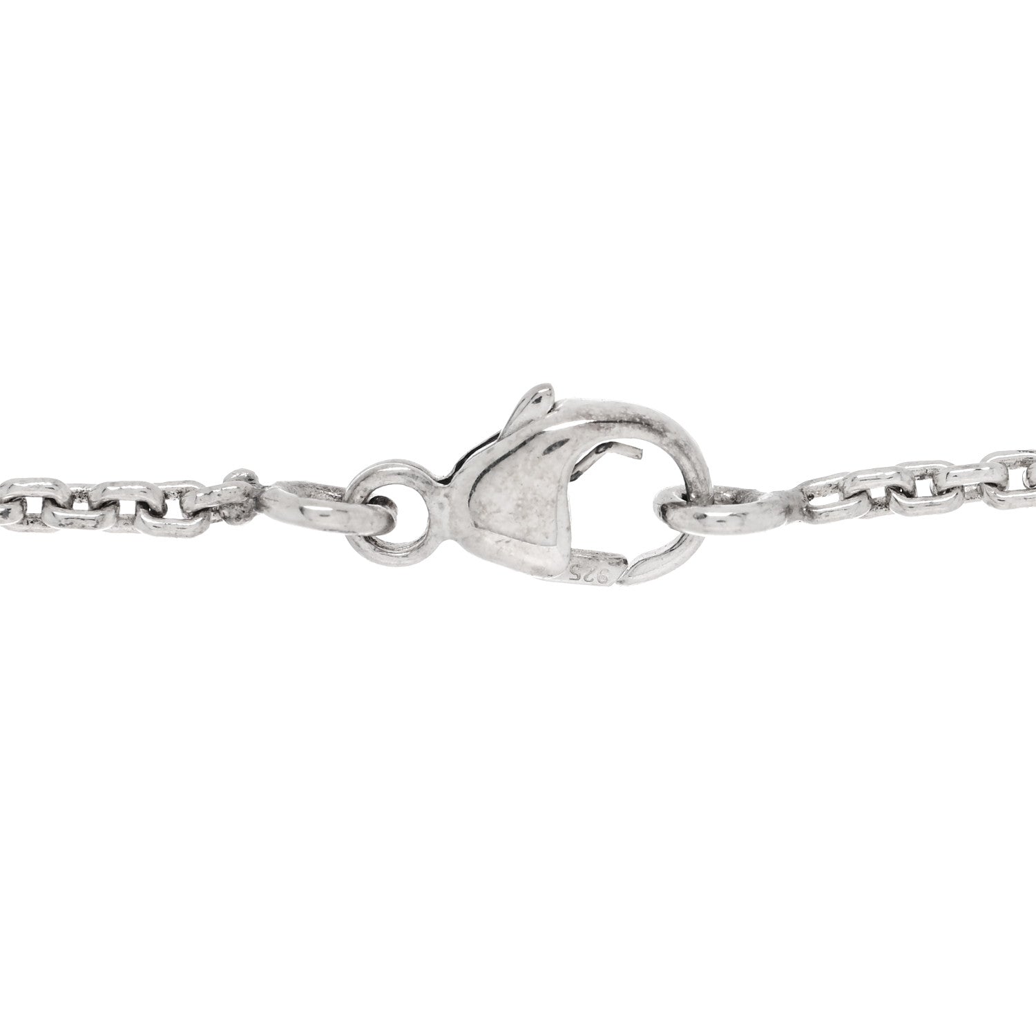 Louis Vuitton Sterling Silver Lockit Necklace 4 of 5