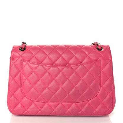 Chanel Caviar Quilted Jumbo Double Flap Pink 9 of 9