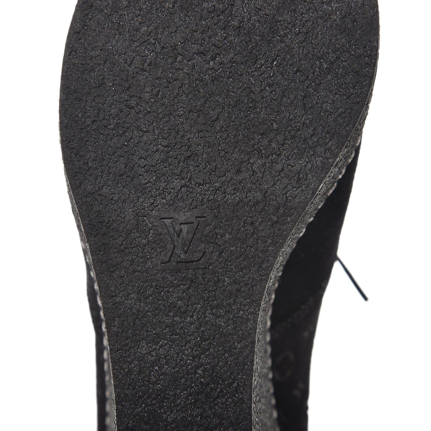 Louis Vuitton Suede Embossed Monogram Frosty Wedge Low Boots 39 Black 10 of 11