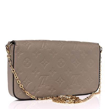 Louis Vuitton Empreinte Pochette Felicie Chain Wallet Tourterelle 3 of 9