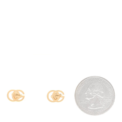 Gucci 18K Yellow Gold GG Tissue Stud Earrings 2 of 6