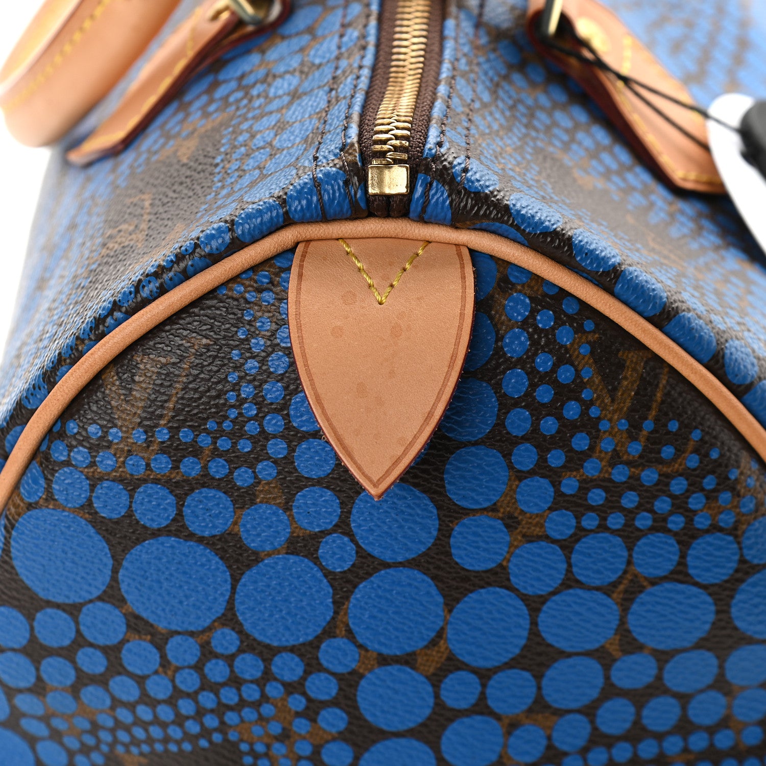 Louis Vuitton Monogram Kusama Town Speedy 30 Blue 10 of 10