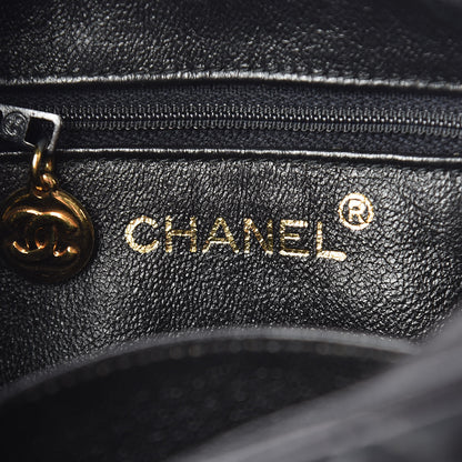 Chanel Lambskin Quilted CC Tassel Camera Case Black 6 of 13