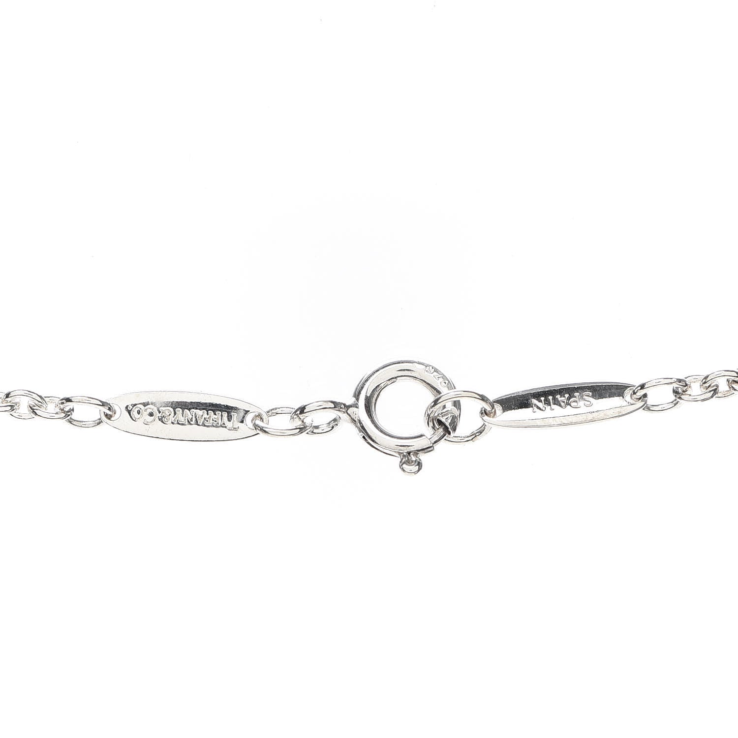 Tiffany Sterling Silver Pearl 9-9.5mm Elsa Peretti Open Heart Lariat Necklace 5 of 5