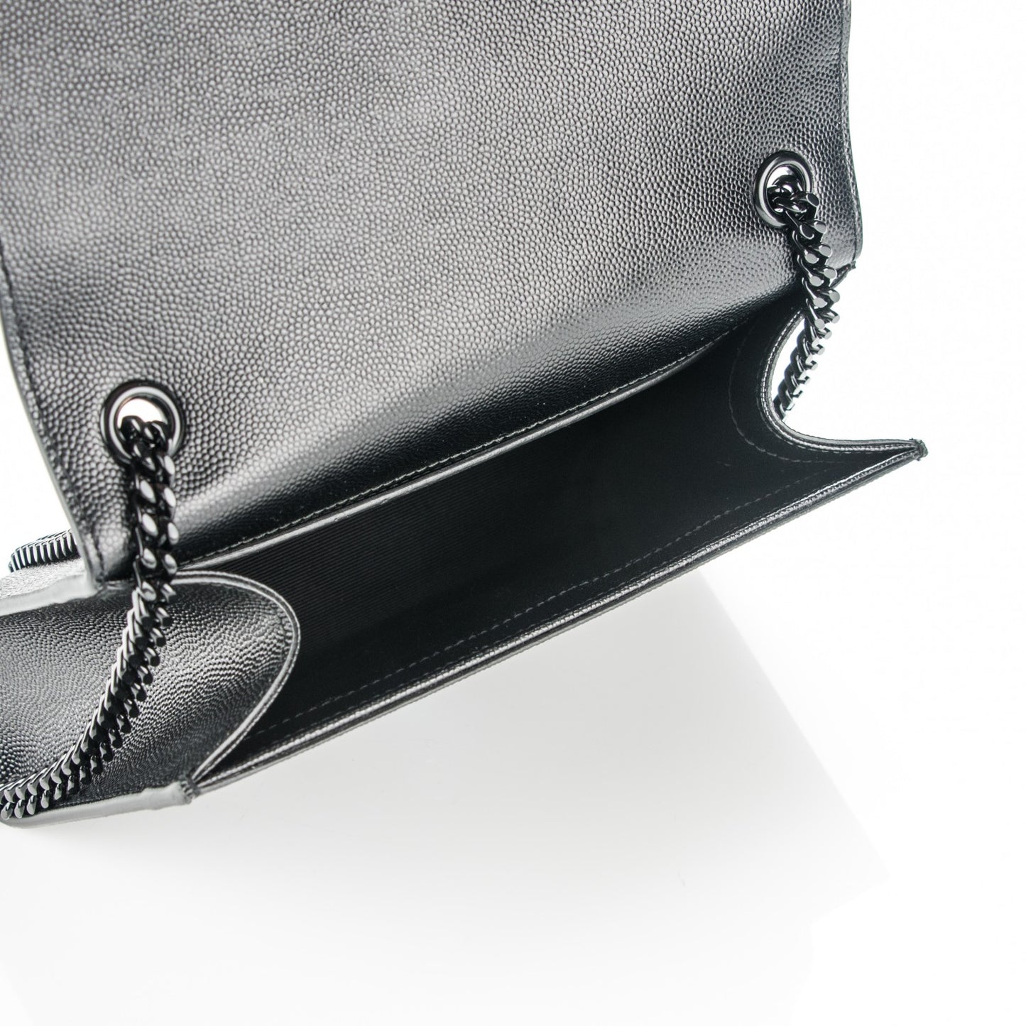 Grain De Poudre Small Monogram Kate Satchel Black
