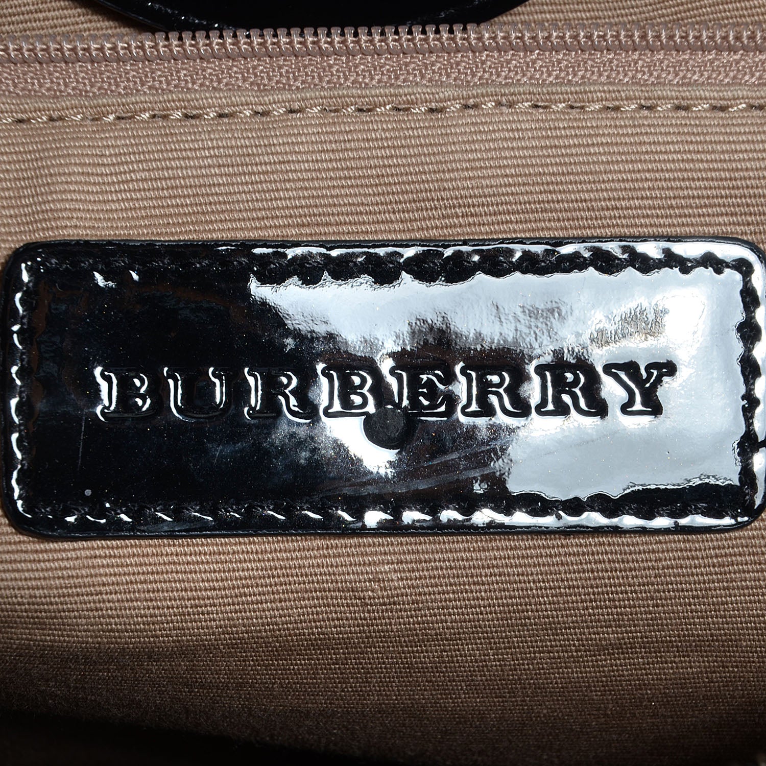 Burberry Patent Trim Supernova Check Medium Melbury Tote Black 8 of 12