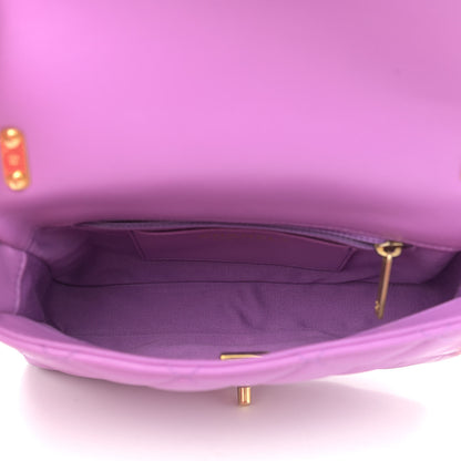 Chanel Lambskin Quilted Small CC Funky Town Flap Purple 5 of 11