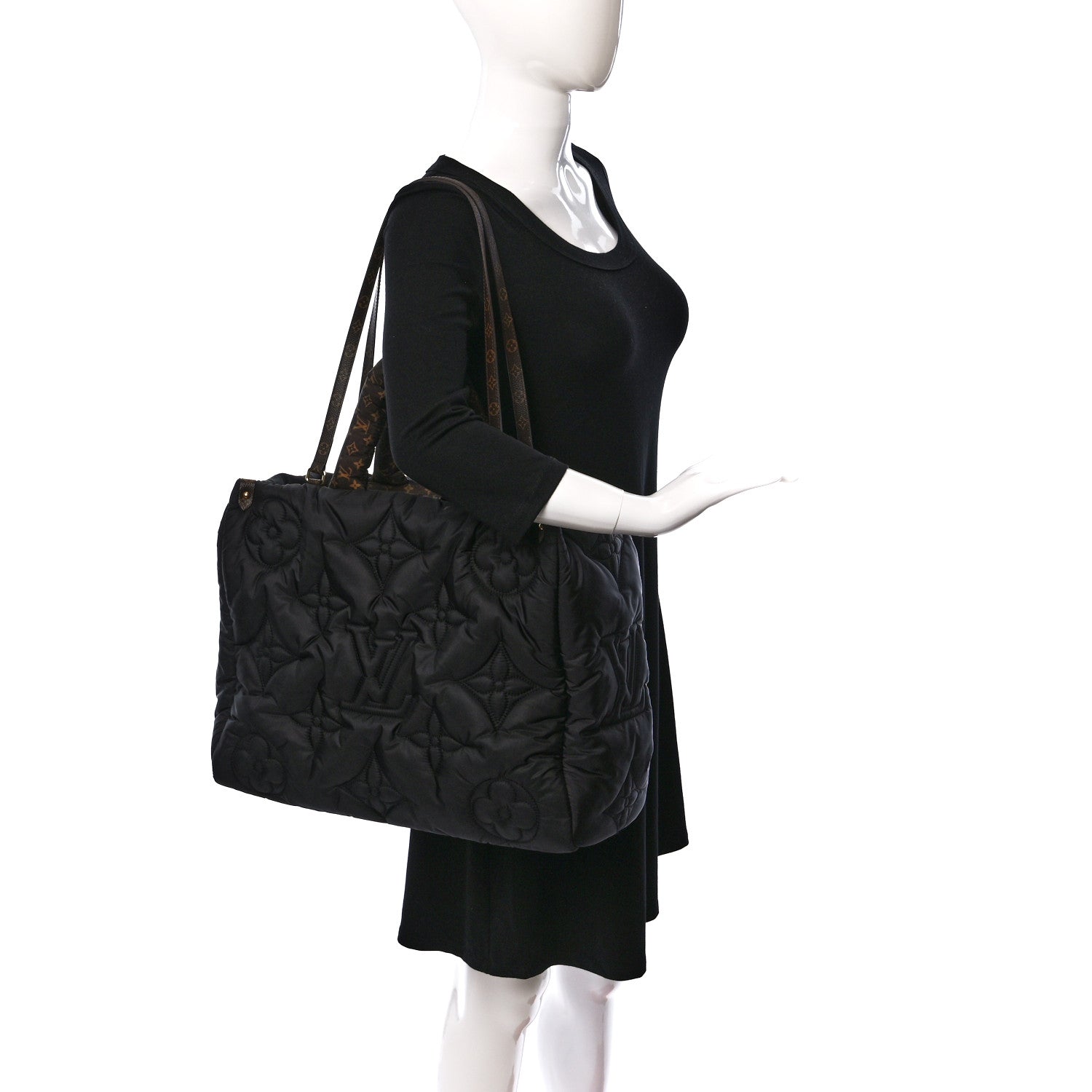 Louis Vuitton Econyl Monogram Pillow Giant Onthego GM Black 2 of 8