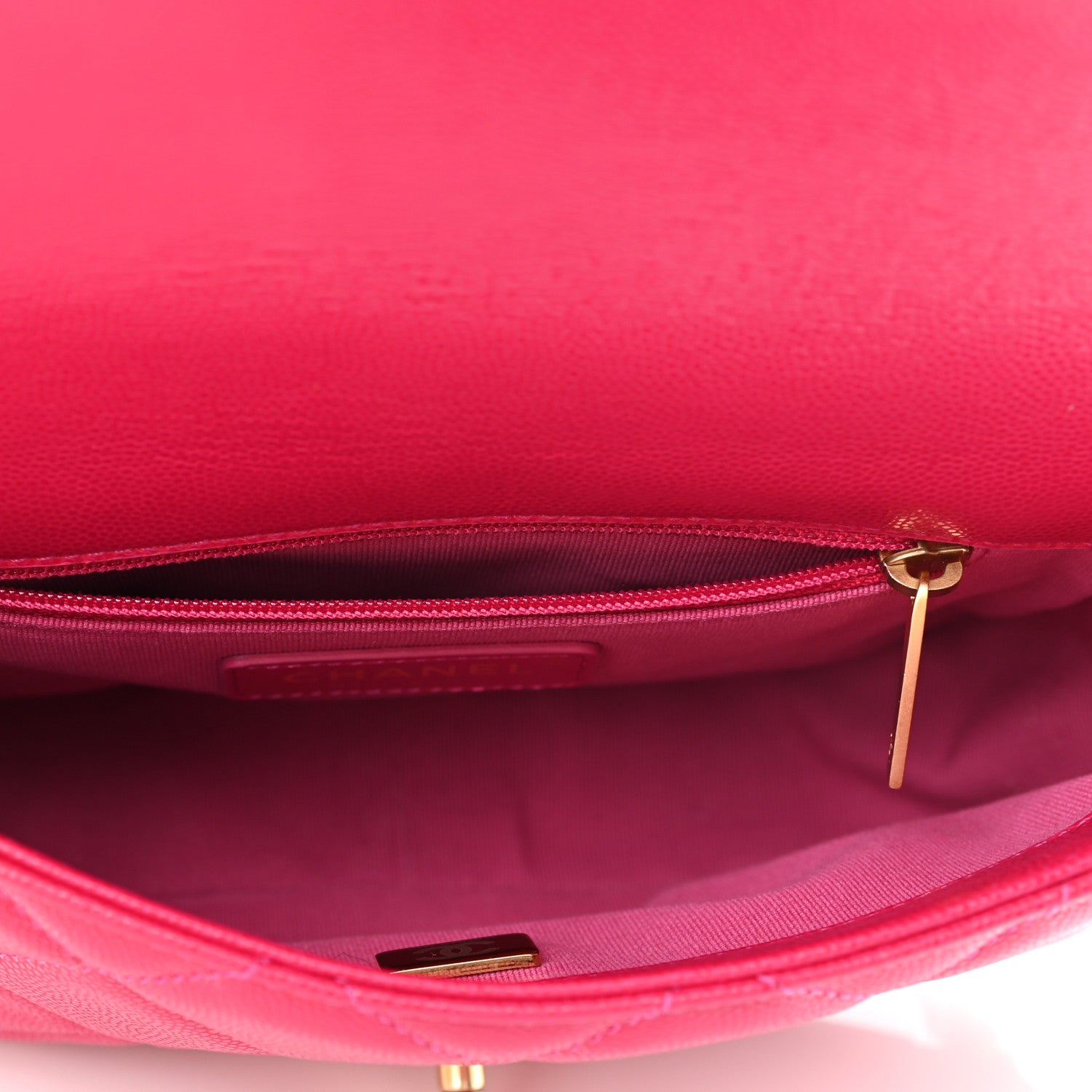 Chanel Caviar Quilted Small Twist Your Buttons Flap Fuchsia 5 of 11