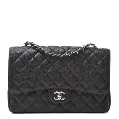 Chanel Caviar Quilted Jumbo Single Flap Black 1 of 11