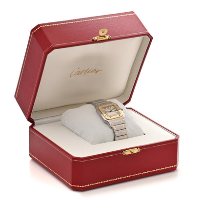 Cartier Stainless Steel 18K Yellow Gold 29mm Santos De Cartier Galbee Quartz Watch 5 of 5