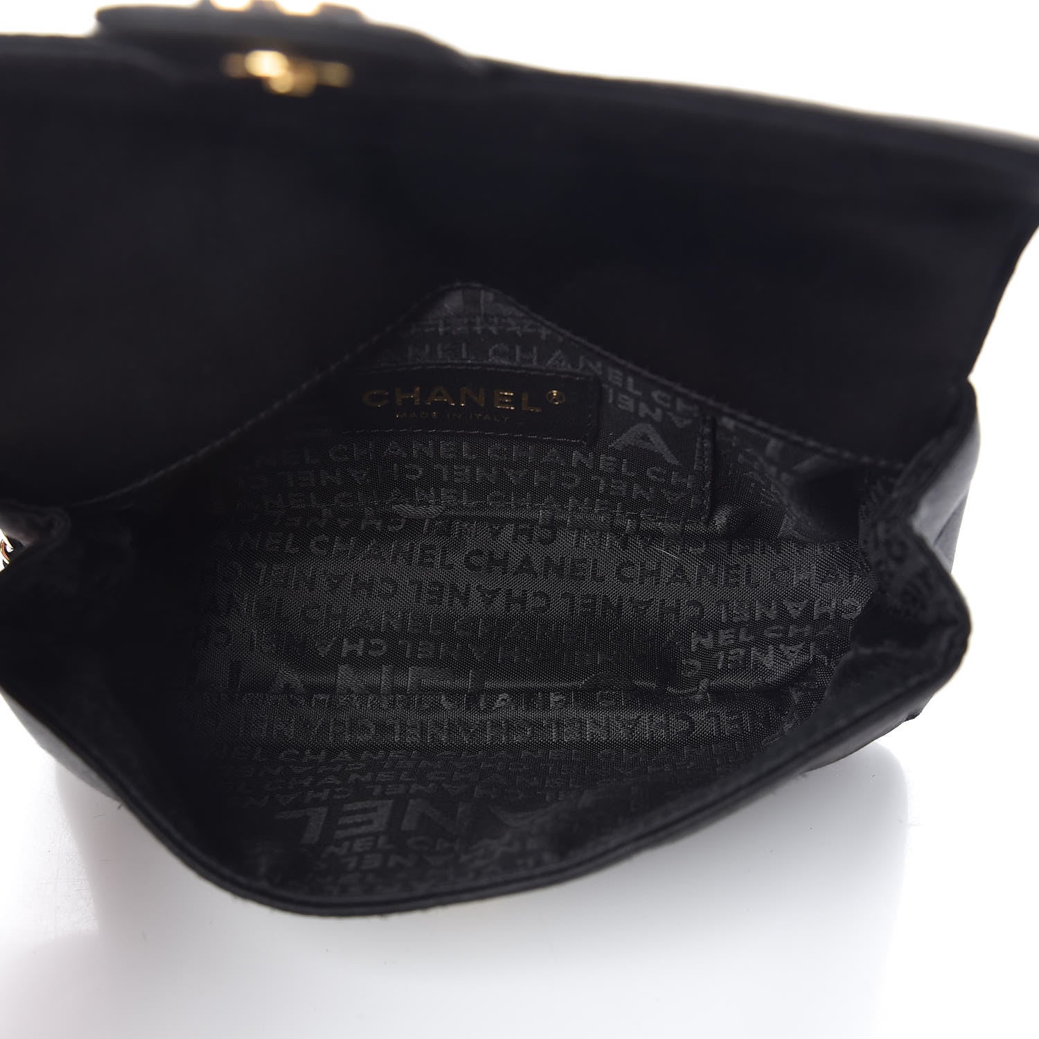 Chanel Satin Chocolate Bar Quilted Camellia Rectangular Mini Flap Black 5 of 10