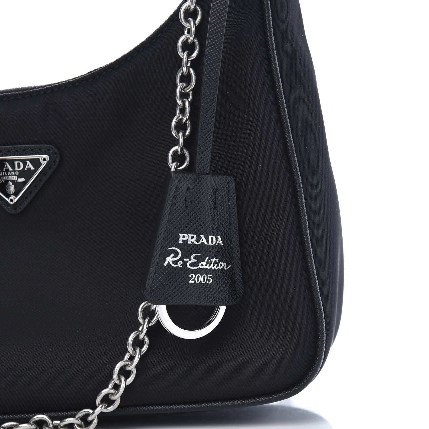 Prada Nylon Re-Edition 2005 Shoulder Bag Black 13 of 14