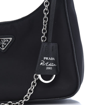 Prada Nylon Re-Edition 2005 Shoulder Bag Black 13 of 14