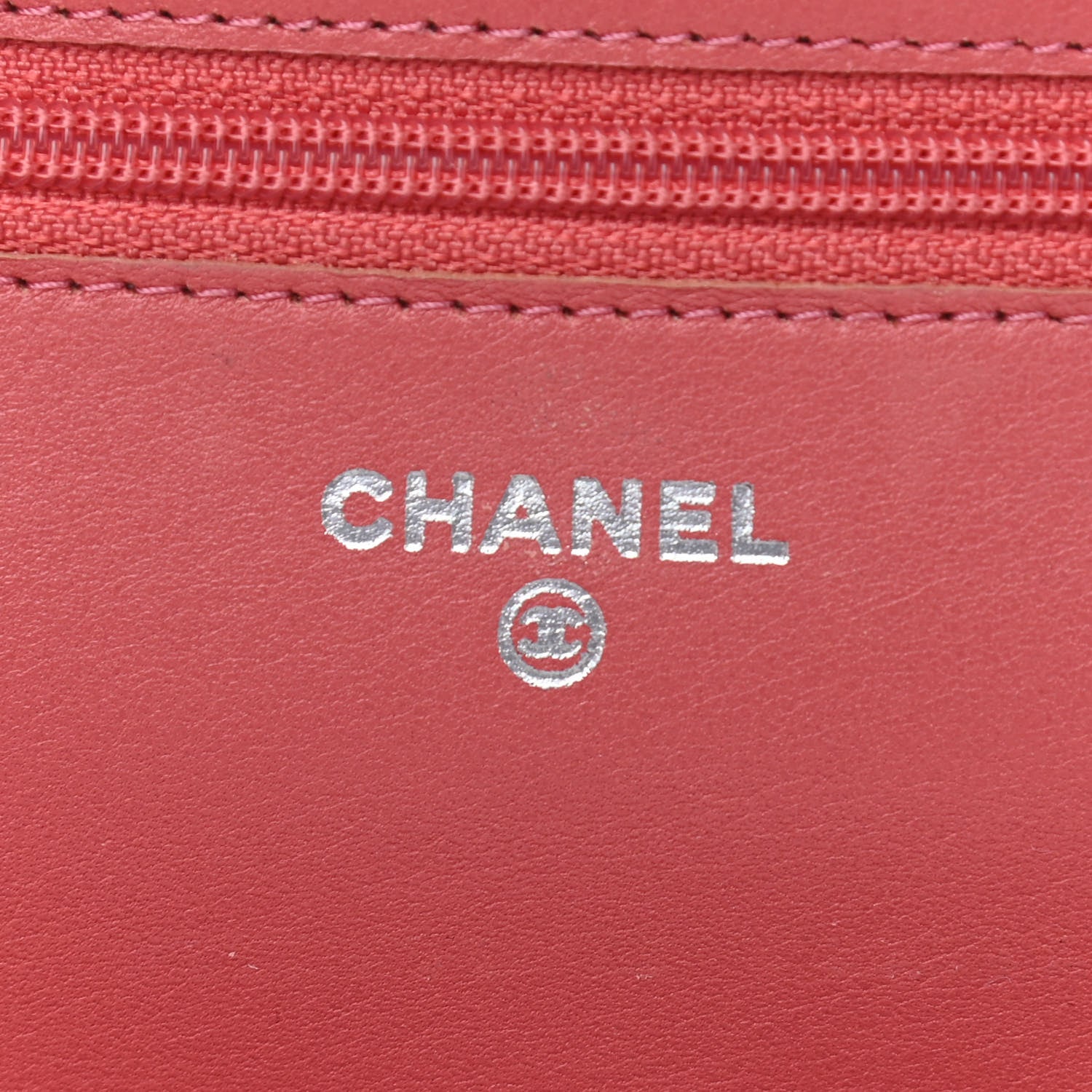 Chanel Patent Quilted Brilliant Wallet On Chain WOC Coral 6 of 15