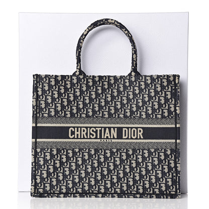 Christian Dior Oblique Book Tote Blue Multicolor 11 of 11