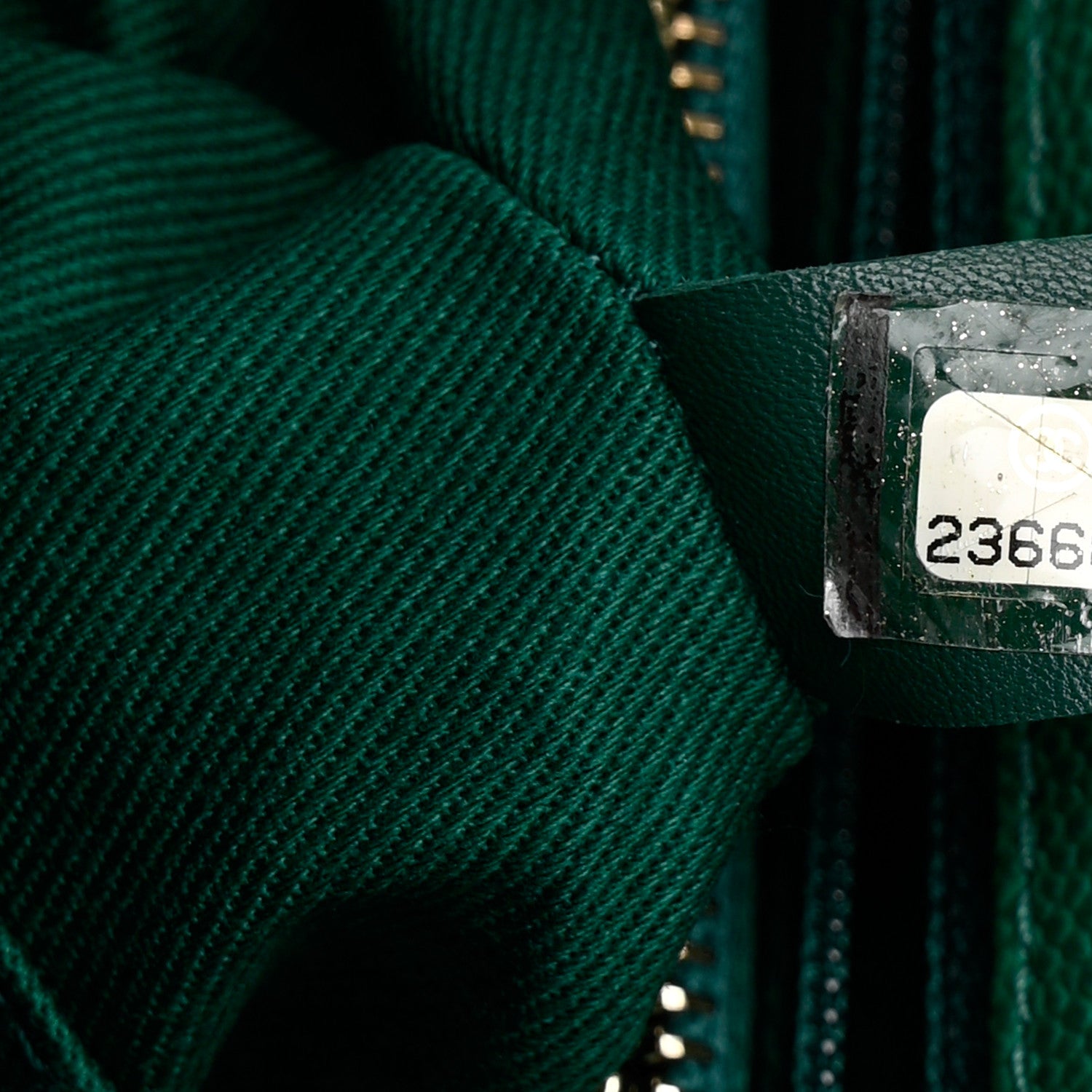Chanel Caviar Quilted Small Coco Handle Flap Green 7 of 10