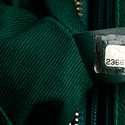 Chanel Caviar Quilted Small Coco Handle Flap Green 7 of 10