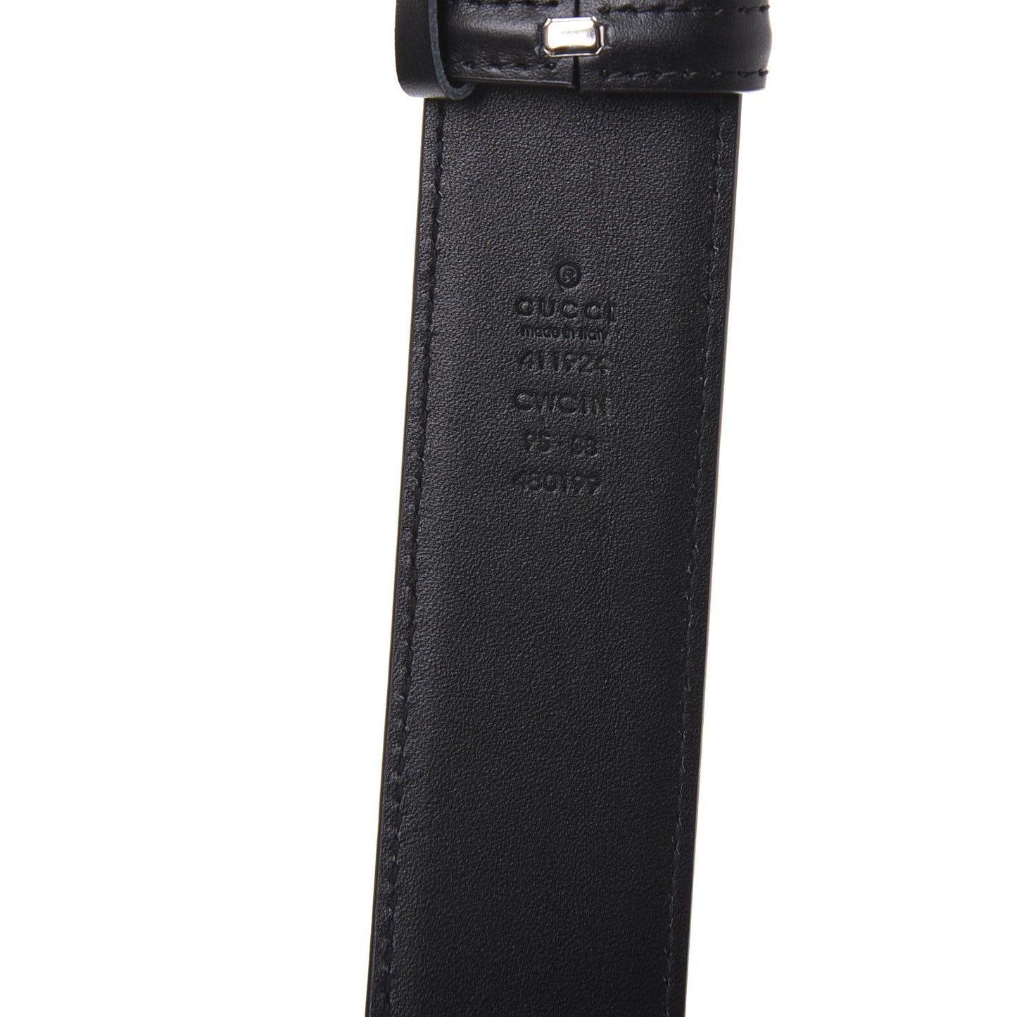 Guccissima Signature Interlocking G 40mm Belt 95 38 Black
