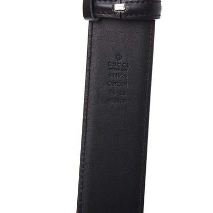 Gucci Guccissima Signature Interlocking G 40mm Belt 95 38 Black 3 of 5