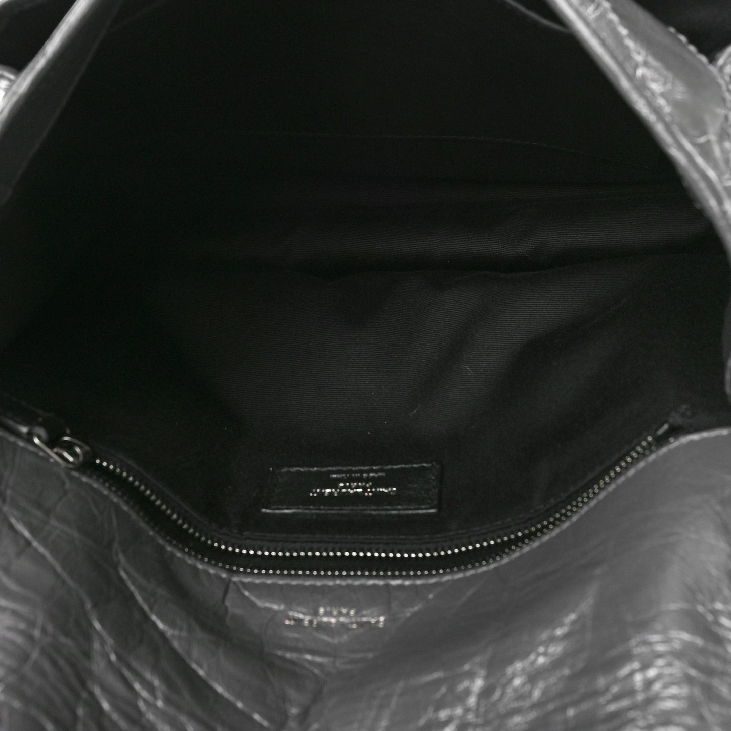 Crinkled Calfskin Matelasse Monogram Medium Niki Chain Satchel Storm