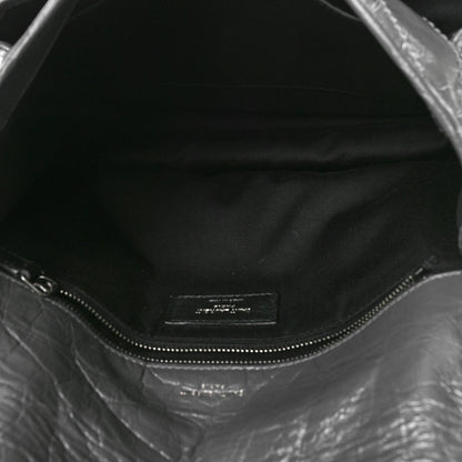 Saint Laurent Crinkled Calfskin Matelasse Monogram Medium Niki Chain Satchel Storm 5 of 8