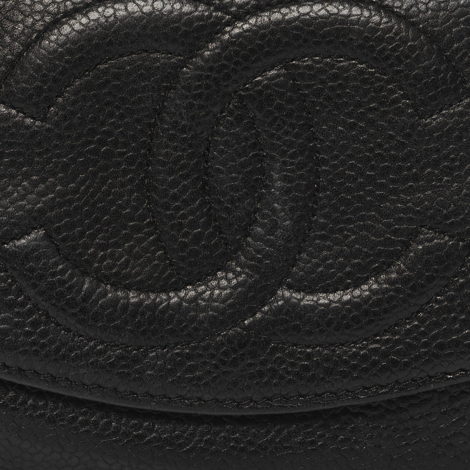 Chanel Caviar Timeless CC Compact French Wallet Black 10 of 13