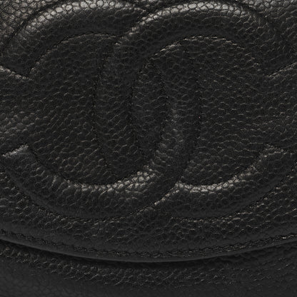 Chanel Caviar Timeless CC Compact French Wallet Black 10 of 13