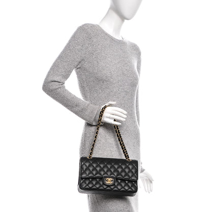 Chanel Caviar Quilted Medium Double Flap Black 2 of 7