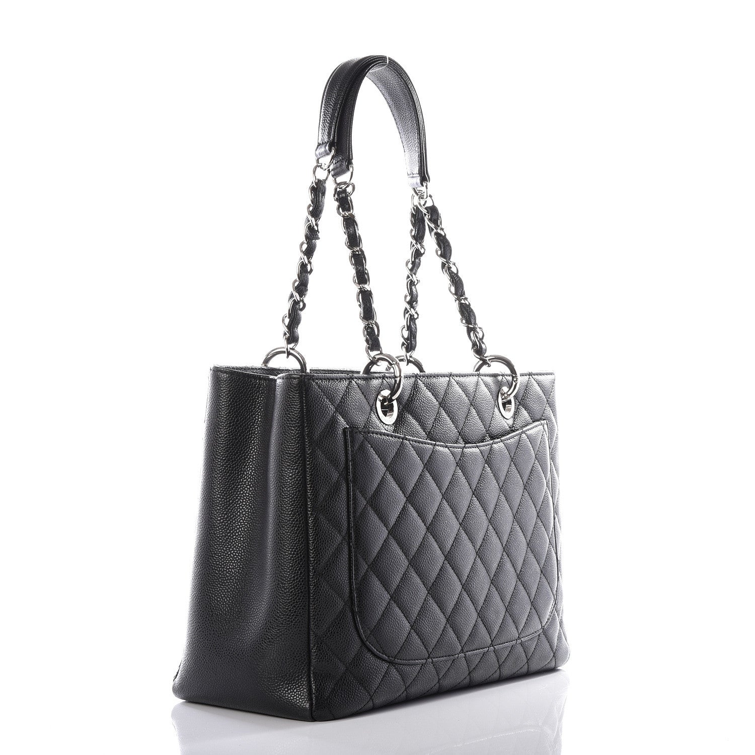 Chanel Caviar Quilted Grand Shopping Tote GST Black 2 of 10