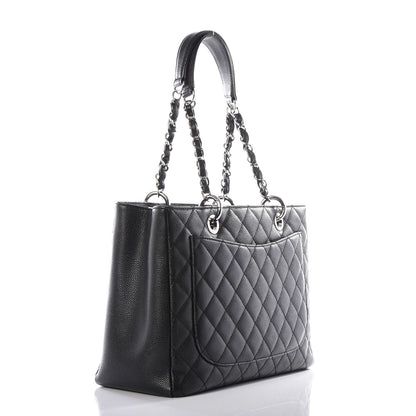 Chanel Caviar Quilted Grand Shopping Tote GST Black 2 of 10