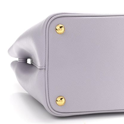Prada Saffiano Cuir Small Double Bag Glicine 8 of 9