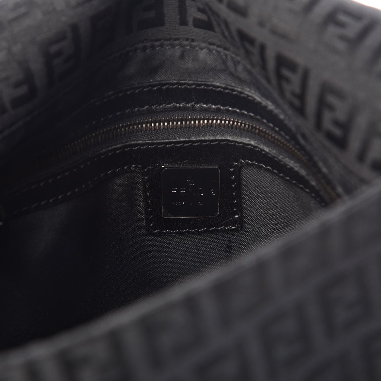 Fendi Zucchino Mama Baguette Black 6 of 6