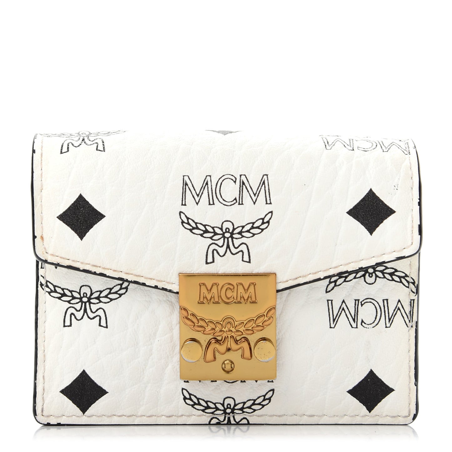 Visetos Mini Accordion Card Wallet White