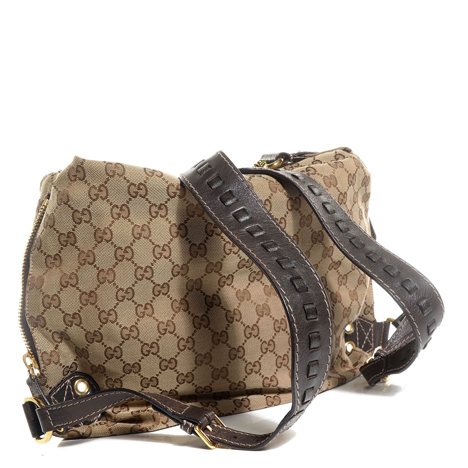 Gucci Monogram Medium Darwin Convertible Backpack Brown 3 of 9