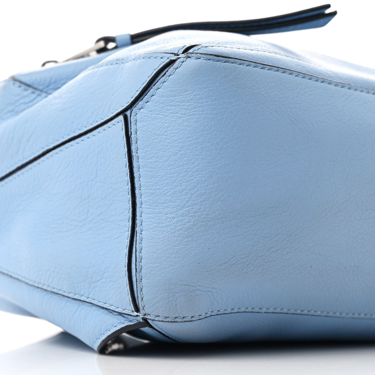 Loewe Calfskin Small Puzzle Bumbag Dusty Blue 9 of 10