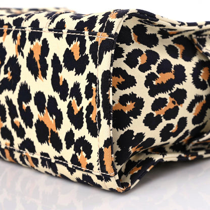 Marc Jacobs Cotton Canvas Leopard Print Medium The Traveler Tote Bag 8 of 8