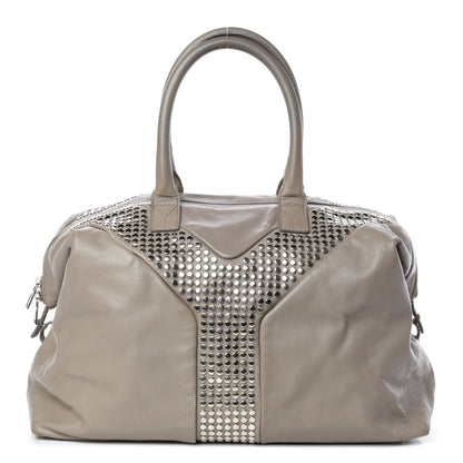 Saint Laurent Chevre Studded Large Rock Stud Easy Y Grey 1 of 21