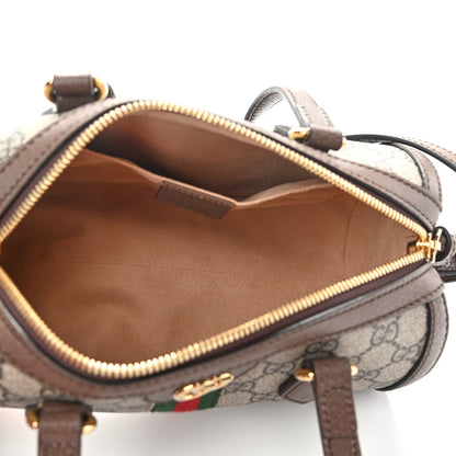 Gucci GG Supreme Monogram Web Small Ophidia Boston Bag Beige New Acero 5 of 10