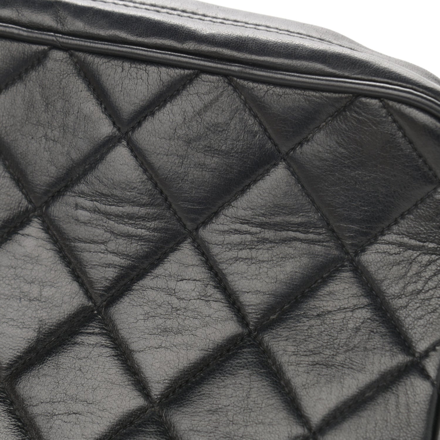 Chanel Lambskin Quilted Tassel Flap Camera Case Black 12 of 17