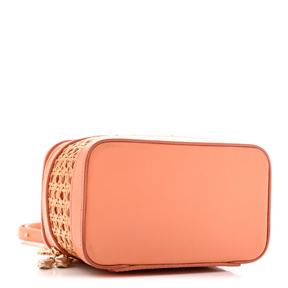 Bulgari Calfskin Rattan Serpenti Forever Top Handle Vanity Orange 4 of 13